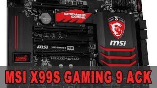 Review MSI X99S Gaming 9 ACK  Unboxing amp Review German [upl. by Samid894]