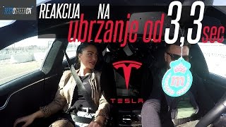 REAKCIJA NA UBRZANJE TESLE MODEL S  33 sec do 100kmh [upl. by Eivad986]