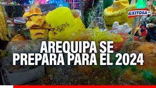 🔴🔵Arequipa se prepara para el 2024 Comerciantes muestran los rituales y cábalas de Año Nuevo [upl. by Ros]