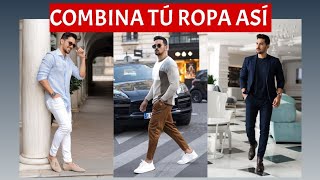 📛📛COMO COMBINAR COLORES DE ROPA HOMBRE 🤯🤯🤯 las mejores combinaciones [upl. by Murrah]