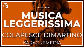 Colapesce Dimartino  Musica Leggerissima INSTRUMENTAL KARAOKE [upl. by Nnuahs443]