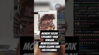 Momen kocak saat streamer tidak sengaja menampilkan wajah aslinya saat live shorts streamer [upl. by Archangel]