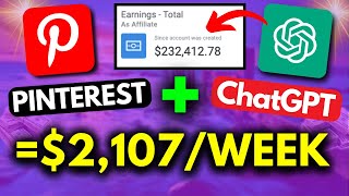 Pinterest Affiliate Marketing  ChatGPT  2100 a Week Even as a Beginner [upl. by Ayenat]