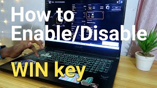 How to EnableDisable WIN Key in Armoury Crate  ASUS TUF amp ROG Gaming Laptop  Windows 10 amp 11 [upl. by Yezdnil963]