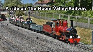 A ride on The Moors Valley Railway  080613 [upl. by Elatnahs]