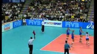 Mondiali Volley 2002  Finale ItaliaUsa 3°Set 12 [upl. by Oremor]