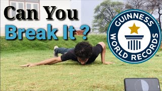 Most Archer push ups in 60 seconds Guinness world record [upl. by Nwahsd]