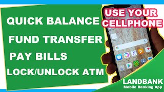 Landbank iAccess Tutorial Landbank Mobile Banking App Tutorial  Quick Balance [upl. by Nnylirret]