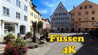 Füssen Germany Walking tour 4K [upl. by Talyah701]