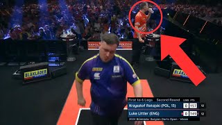 Luke Littler vs Krzysztof Ratajski Watergate Incident darts [upl. by Auqenet]