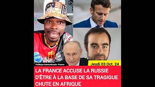 👉🏿🔵🔴⚫️ LA FRANCE EN PLEURE SEBASTIEN ACCUSE LA RUSSIE DÊTRE LACTEUR DE LEUR ECHEC [upl. by Retniw331]