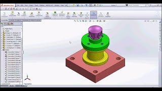 Solidworks Drill jig assembly design complete tutorial [upl. by Crysta730]