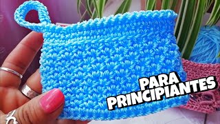 Cómo tejer un MONEDERO a CROCHETpuntada para PRINCIPIANTES [upl. by Wershba]