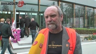 Warnstreik des Kantinenpersonals bei Wacker Chemie [upl. by Ettenrahs]