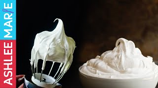 How to make Homemade Marshmallow fluff two ways  aka 7 min frosting american meringue [upl. by Dloraj]