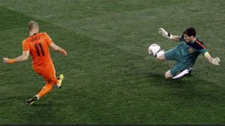 WHEN CASILLAS DID AN UNBELIEVABLE SAVE AGAINST ROBBEN IN WORLD CUP FINAL [upl. by Naesar]