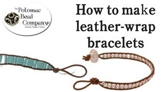 Make a Beaded Leather Wrap Bracelet Chan Luu Style [upl. by Drawyeh]