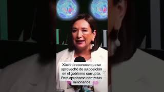 Xóchitl Gálvez ACEPTA beneficios y tráfico de influencia foryou 4t parati fyp [upl. by Senoj]