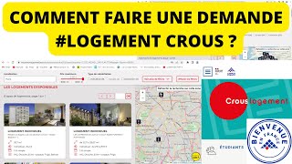 TROUVER UN LOGEMENT étudiant étranger réservation CROUS logement etudiant [upl. by Derna354]