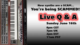 New expensive synths are a scam  Live Q amp A with Espen Kraft [upl. by Suolevram]