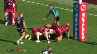 HIGHLIGHTS London Broncos 1232 Leigh Leopards [upl. by Lilybel]