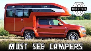 Top 7 NEW Motorhomes and Impressive Truck Bed Campers in 2018 [upl. by Zoller]