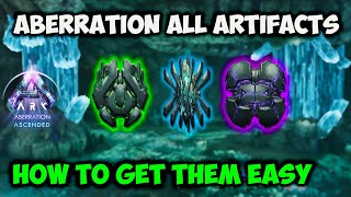 ARK How To EASILY Get ALL ARTIFACTS in Aberration Ascended [upl. by Esilegna]