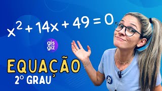 EQUAÇÃO DO 2º GRAU COMPLETA  COMO RESOLVER COM TRINÔMIO QUADRADO PERFEITO \Prof Gis [upl. by Annez]