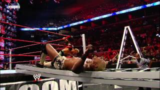 Christian vs Shelton Benjamin  ECW Championship Ladder Match WWE TLC 2009 [upl. by Haff]