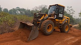 RECUPERAÇÃO DO MORRO NA ESTRADA RURAL COM PÁ CARREGADEIRA JCB 426ZX [upl. by Jeannine]