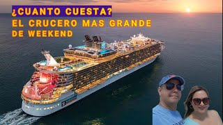 El CRUCERO MAS GRANDE🌴de fines de semana ¿Cuánto Cuesta y que Incluye en Español [upl. by Legge]