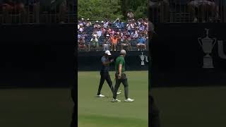 ROARS ON 4 🐅 Tiger Woods with his first birdie of the afternoon usopen [upl. by Ellemrac]