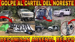 EJERCITO ASEGURA ARMAS DE ALTO CALIBRE VEHÍCULOS BLINDADOS Y EQUIPO TÁCTICO EN TAMAULIPAS [upl. by Joshia203]