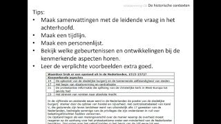 voorbereiding CSE 3 Historische contexten [upl. by Sirdi]