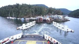 BC Ferries MV Queen of Cumberland Departing Lyall Harbor on August 16th 2024 [upl. by Ahsimal662]