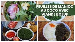 Feuille de manioc au coco avec viande de Bœuf RAVITOTO [upl. by Hallerson]