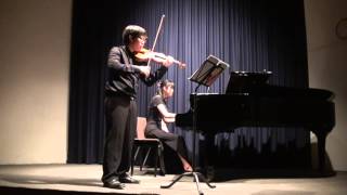 Violin Sonata in G minor II Andante K Khachaturian [upl. by Rezeile684]