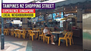 Tampines N2 Shopping Street  Experience Local Singapore Neighborhood [upl. by Anomer]