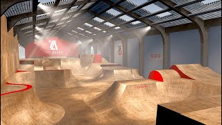 Adrenaline Alley Indoor Skate Park Corby in BMX Streets [upl. by Zailer]