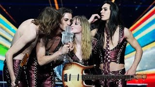 Maneskin  Zitti e Buoni Vincitori Eurovision 2021 [upl. by Enoyrt]