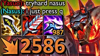 DONT PRESS Q NASUS PLEASE INFINITY EDGE NASUS [upl. by Lathe]