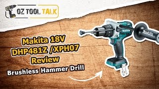 Makita Brushless 18V Hammer Drill DHP481  XPH07 Review [upl. by Myrilla]