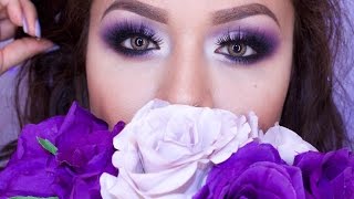 Tutorial De Maquillaje Morado Romantico  JuanCarlos960 [upl. by Eidnak729]