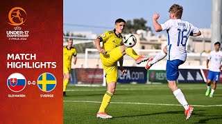 Highlights P17EM  Slovakien – Sverige 00  En poäng i EMpremiären [upl. by Bendite]