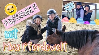 MEINE REITSTUNDE 🐎 Reiten im Stall von Mias Pferdewelt  Mavie Family Sport [upl. by Aicatsue]