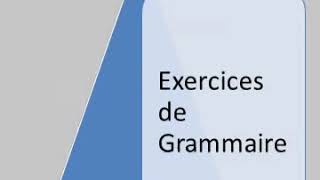 Exercices de grammaire avec corrigés élèves de primaire et moyen [upl. by Kcirrek]