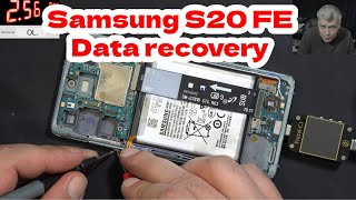 Samsung S20 FE data recovery  water damage board diagnose amp repair [upl. by Elatnahs]