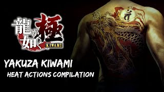 Yakuza Kiwami  Ryu ga Gotoku Kiwami Heat Actions Compilation [upl. by Needan]