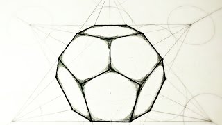 How To Draw Dodecahedron  The 5 Platonic Solids [upl. by Sorensen]