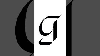 Designing letter “g” in Glyphs App shortvideo shorts youtubeshorts lettering calligraphy type [upl. by Breger]